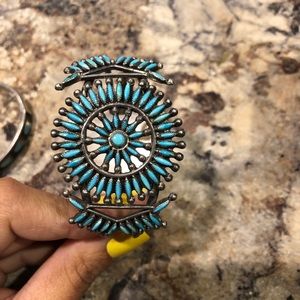 Zuni/Navajo Authentic Turquoise Cuff